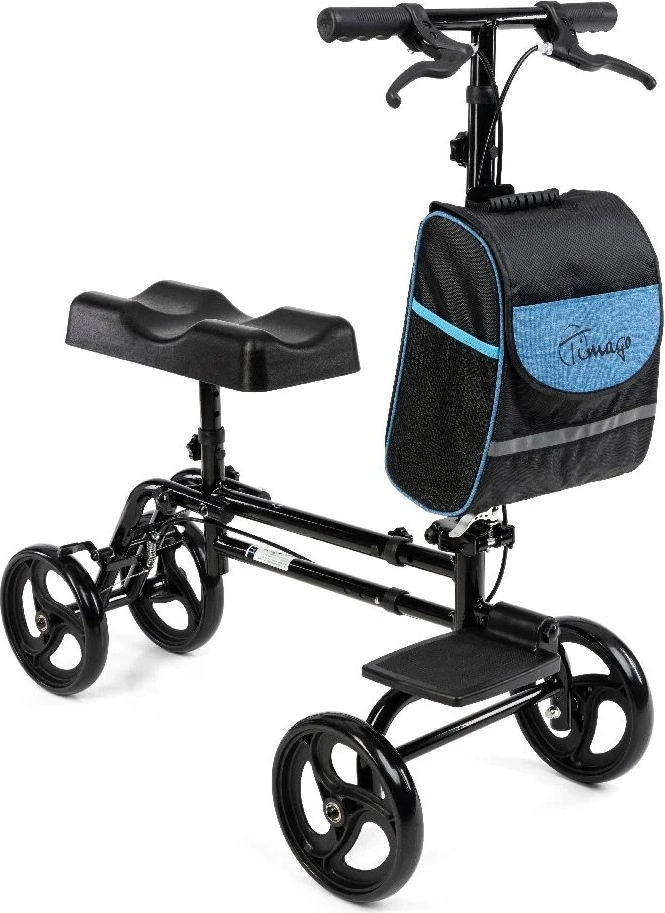 CRUISER - rollator med fod- og knæstøtte | TIMAGO -  9,6 kg, multifunktionel, håndbremser, taske