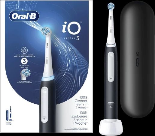 Oral-B iO Series 3 Elektrische Zahnbürste Schwarz