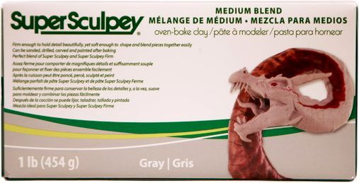 Sculpey Super Sculpey Medium Blend Grey 454g