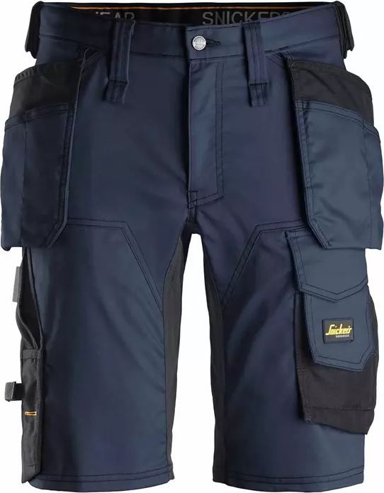 Snickers Workwear 6141 Allroundwork Holster Stretch Shorts - Black