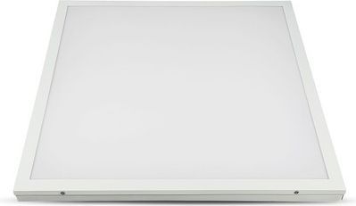60x60 led panel i ramme, 40windbygget i hvid ramme, til direkte montering