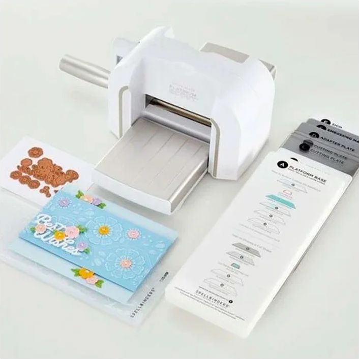 Spellbinders - Platinum Scout - Die Cutting  Embossing Maskine -  3,5" Platform - Hvid