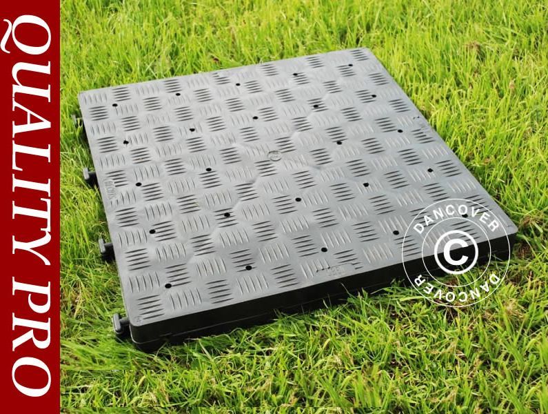 Plastgulv PRO 1 m², Antracit (4 stk)