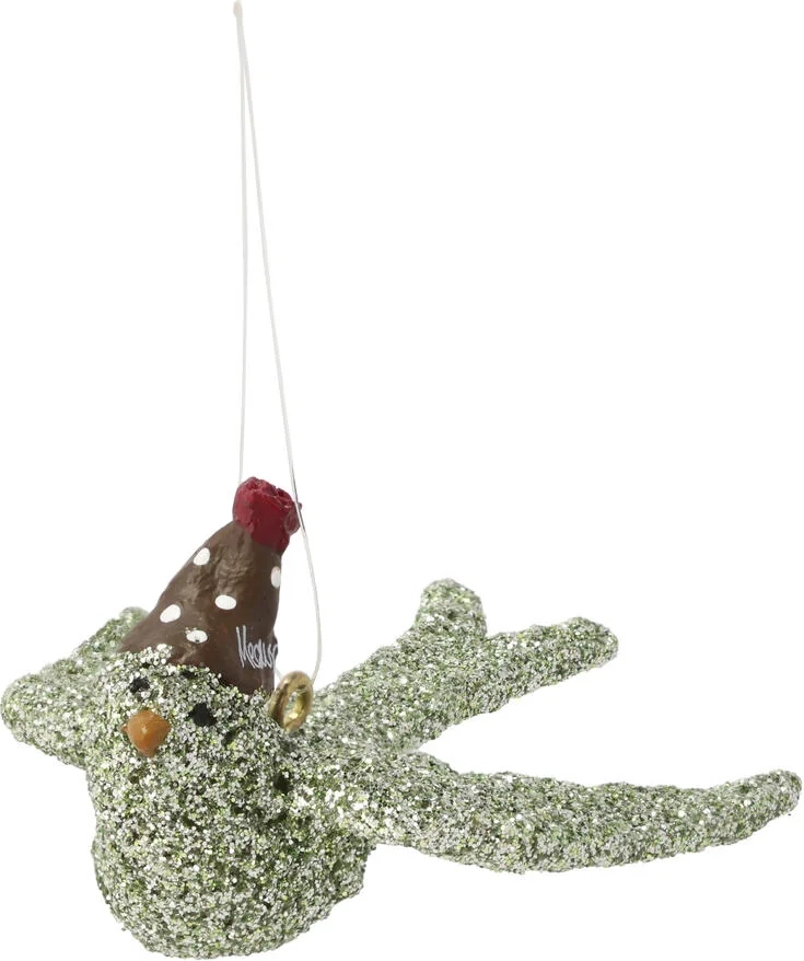 Medusa Copenhagen Ophæng Due - H 4 cm - Polyresin - Grøn