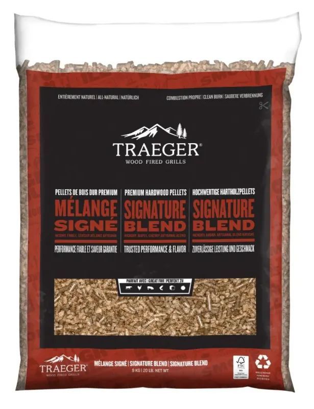 TRAEGER Signature Blend Træpiller 9 kg - FSC - PEL346