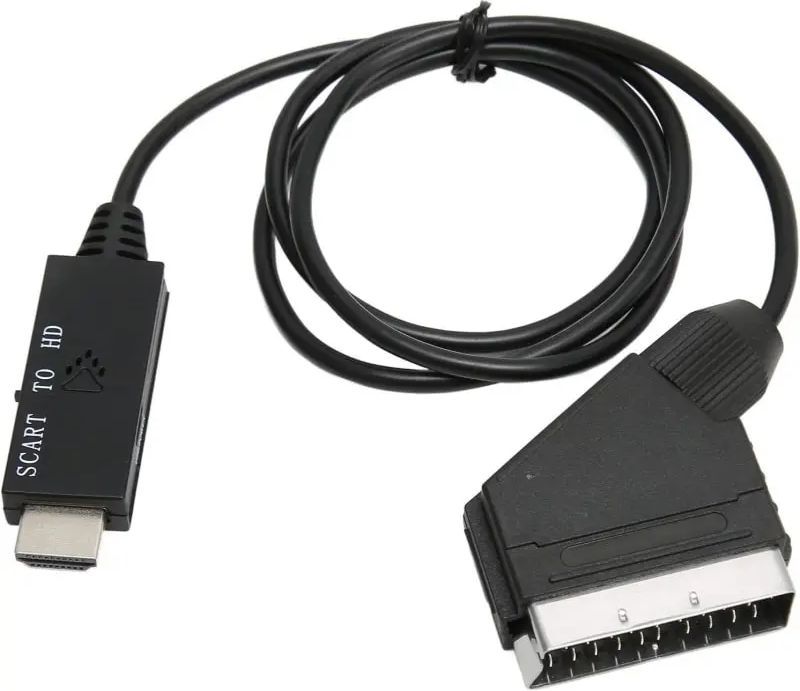 SCART til HDMI konverter med kabel. 720p/1080p.