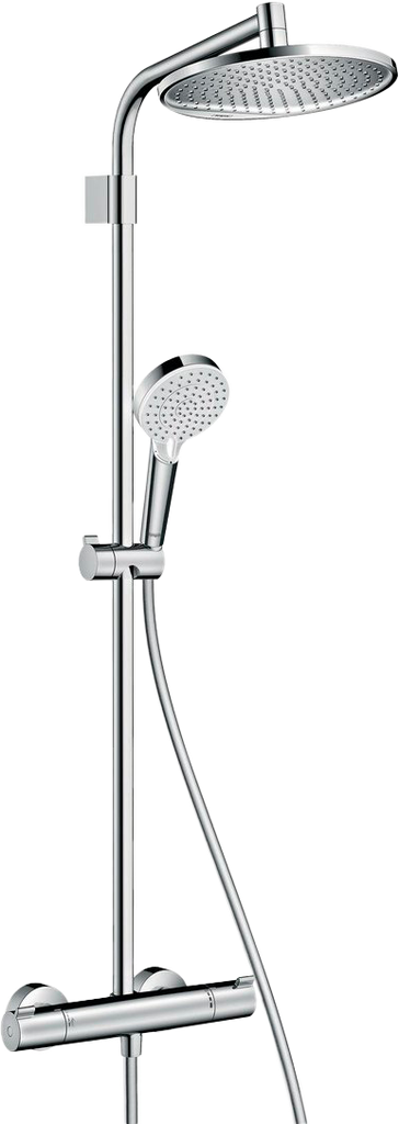 hansgrohe crometta s 240 showerpipe varia krom