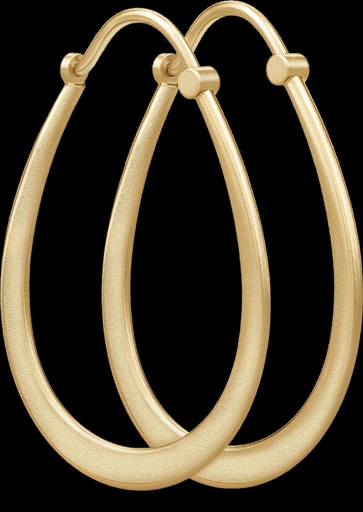 Julie Sandlau Classic Pear Hoop Earrings - Gold