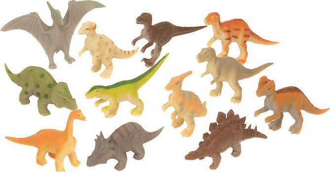 Wild Republic Tube of Dinosaur Figurines with Playmat