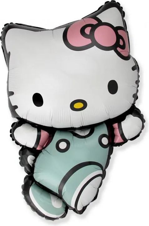 Ballon Hello Kitty knus, kun 30,- Hurtig levering!