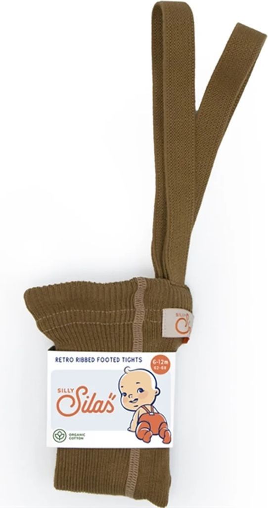 Silly Silas Footed Tights Acorn Brown Str. 0-2 mdr