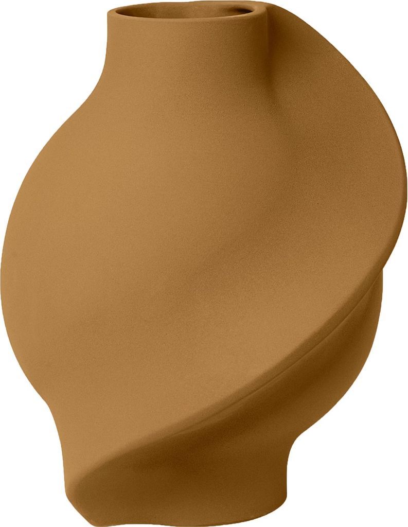 Louise Roe Pirout 2 Sanded Ochre Vase 42cm