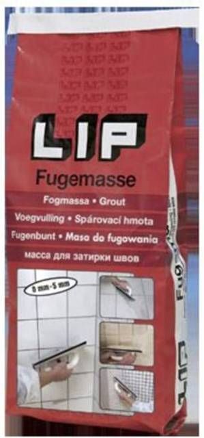 lip, fugemasse, lysegrå, 5 kg