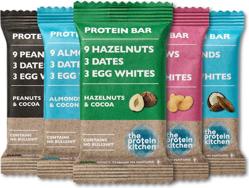 The Protein Kitchen Bar - Bland Selv (12x 55g)