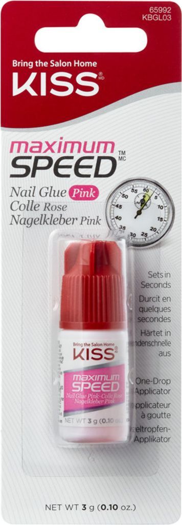 kissmaximum speed pink nail glue