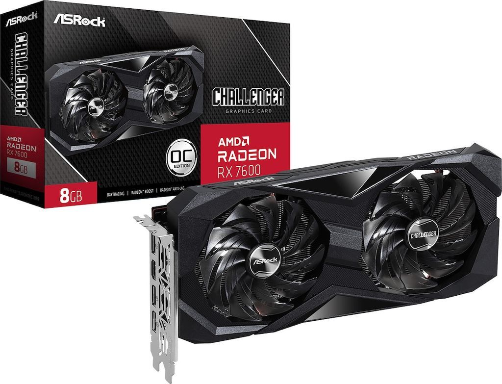 Asrock Radeon RX 7600 Challenger OC HDMI 3XDP 8GB