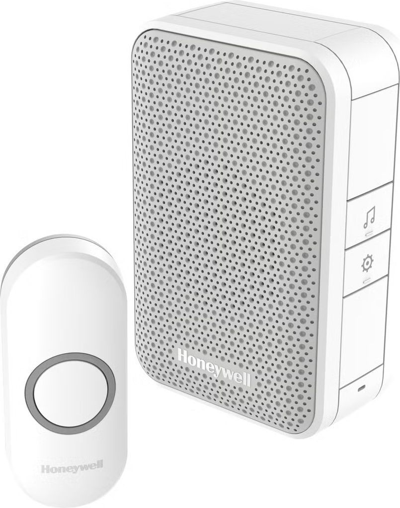 Honeywell Home dørklokke, trådløs, 150 m, hvid