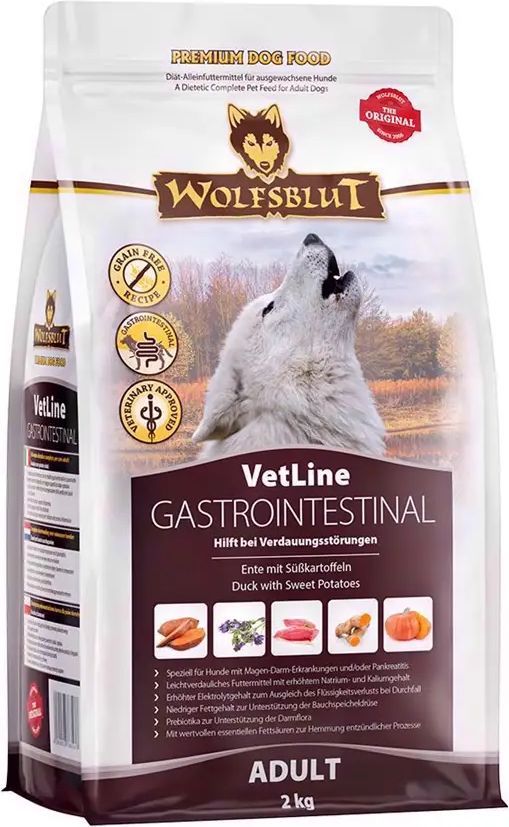 wolfsblut vetline - gastrointestinal tørfoder til sarte maver 12kg
