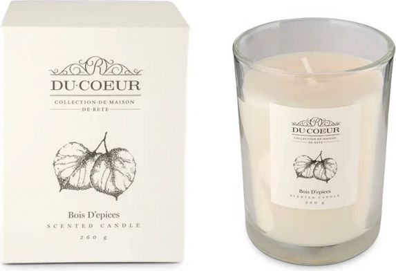Du Coeur soya voks duftlys med Spicy wood