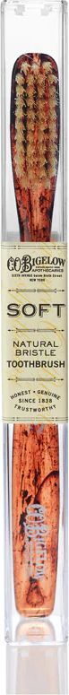 Natural Bristle Toothbrush - Soft Tortoise