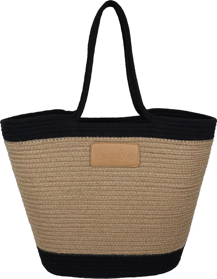 Flamencos strandtaske, medium - Jet Black