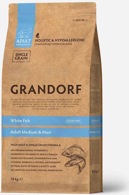 Grandorf hundefoder hvid fisk 10kg