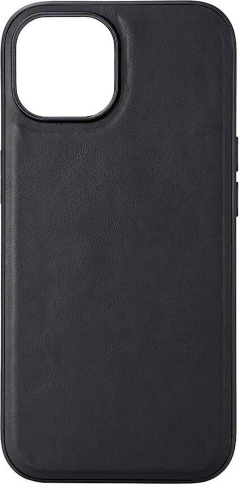 Buffalo iPhone 15 læder MagSeries-etui (sort)