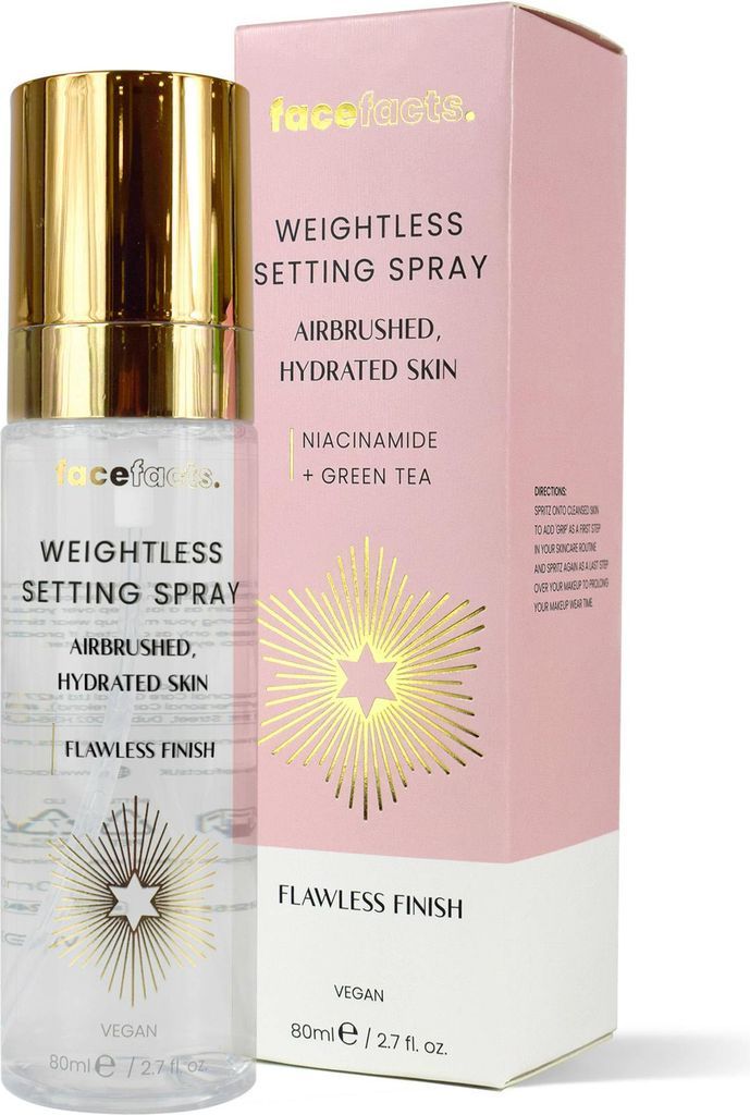 Face Facts weightless setting spray flawless finish airbrushed skin 80ml