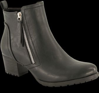 B&CO Kort damestøvle Sort 5253500510
