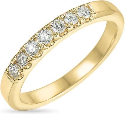 diamant alliancering i 14 karat guld 0,23 ct