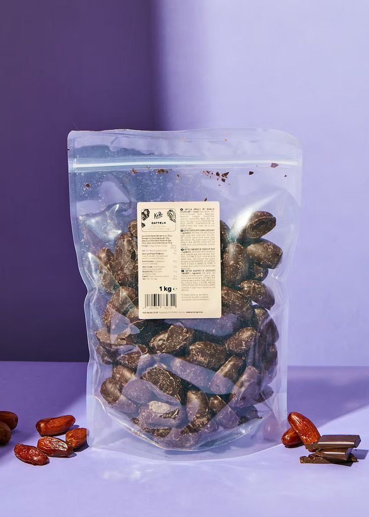 dadlar i mörk choklad 1 kg