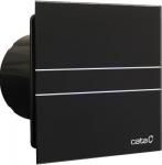 Cata Fugtstyret ventilator E-100 GTH m/hygrostat og timer, m/glasfront, 150x150mm ø100mm, sort