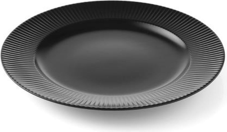 Aida Groovy Stentøj - Middagstallerken 27 cm sort - CC Isenkram