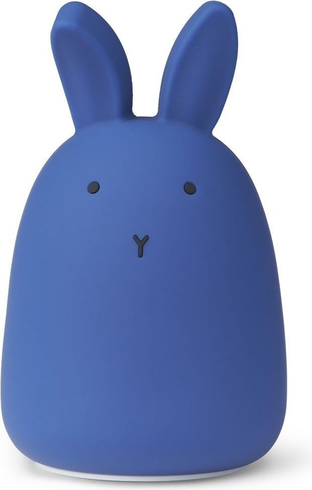 natlampe i silikone - winston fra liewood - rabbit/surf blue