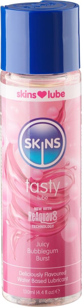 Skins Juicy Bubblegum Burst Vandbaseret Glidecreme 130 ml Klar