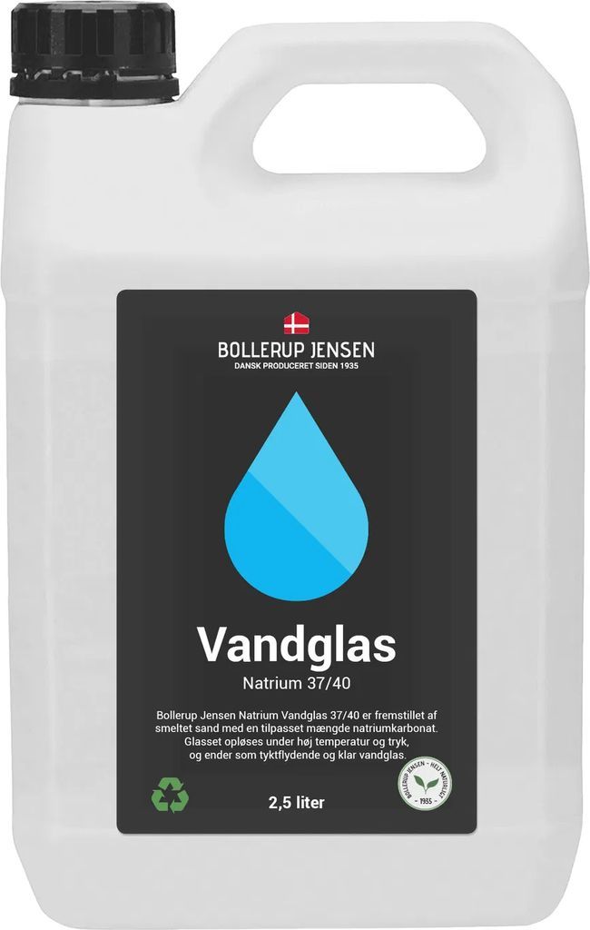 Natrium Vandglas 37/40 2,5 L