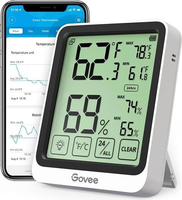 govee bluetooth thermometer hygrometer with screen
