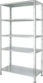 regalux stålreol express med 5 hylder 188x100x45 cm 65 kg galvaniseret