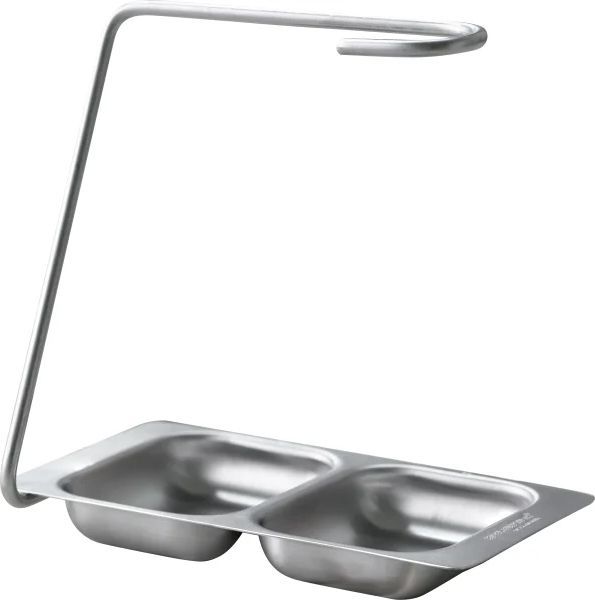 Steel Function Dish Brush Stand 16x16cm Køkkenudstyr