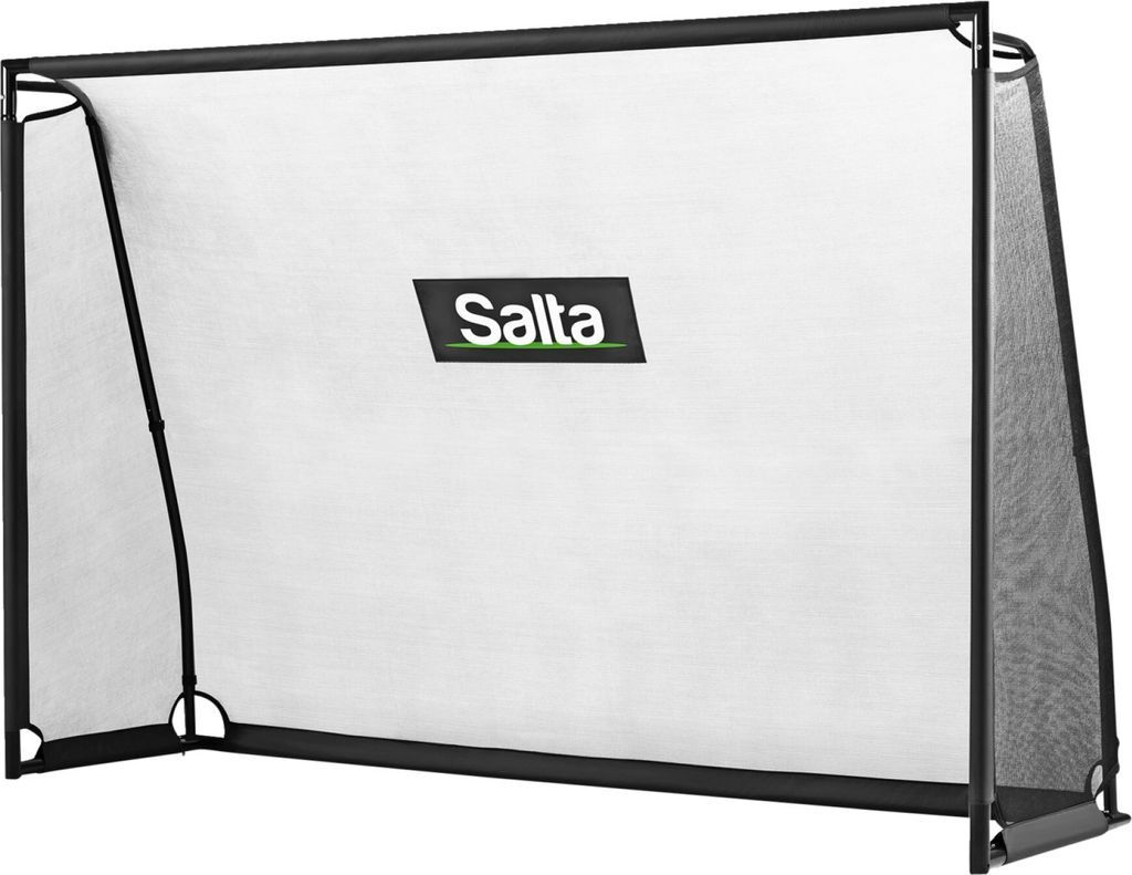 salta fodboldmål 60x120x180cm sort med sharpshooter