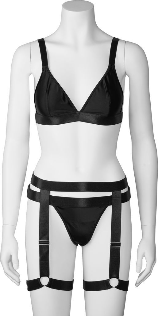 NORTIE Willow Black Bralette Set      - Black - Plus size