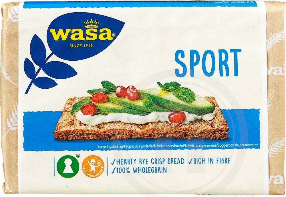 wasa sport rugmel knækbrød, 275 g