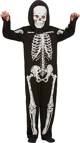 Halloween skelet kostume