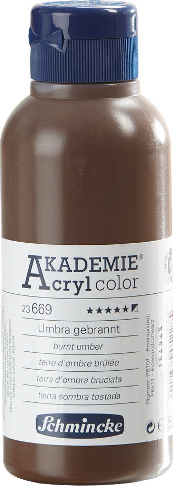 Schmincke Akademie Acrylcolor Umbra Gebrannt 250ml