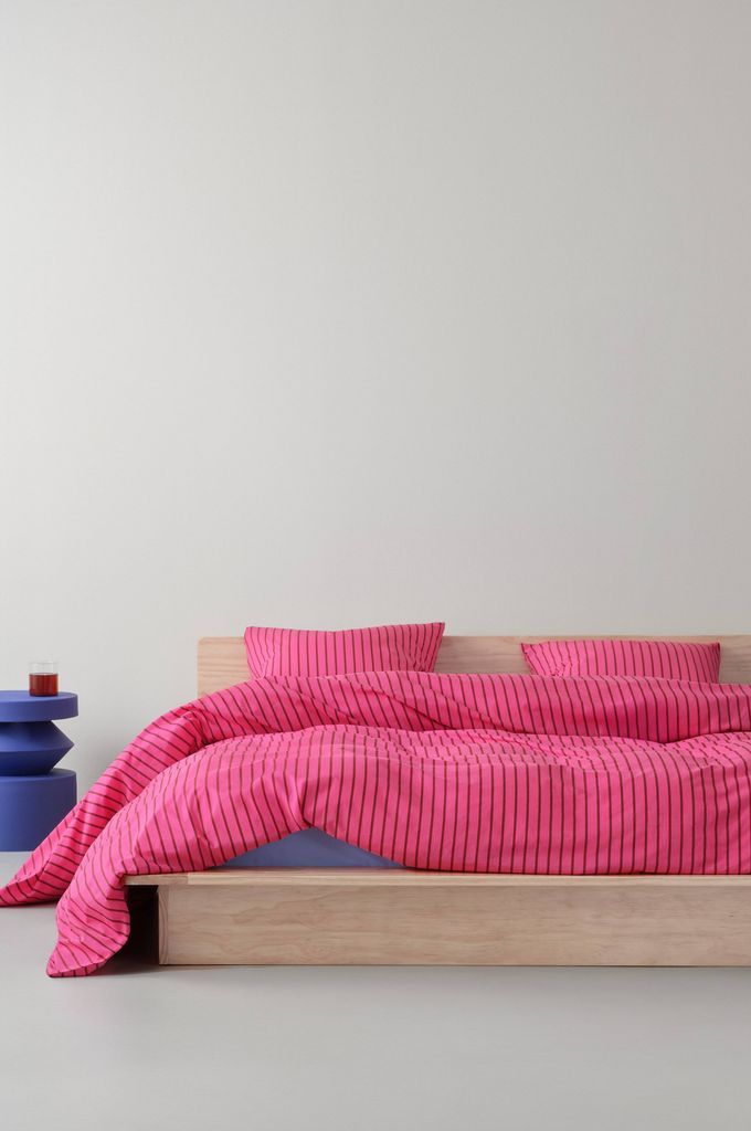 Jotex Sima Dynebetræk Rød, Pink (210x150cm)