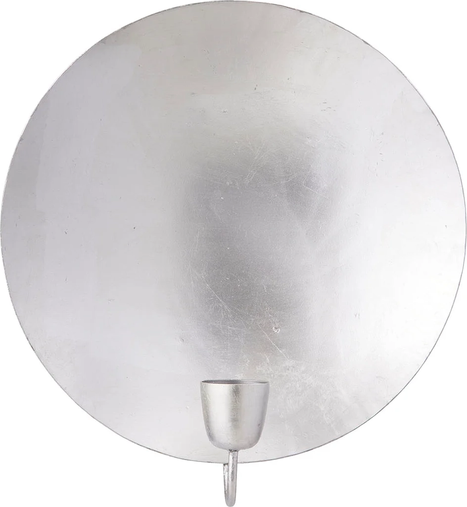 Wall Light Round Silver