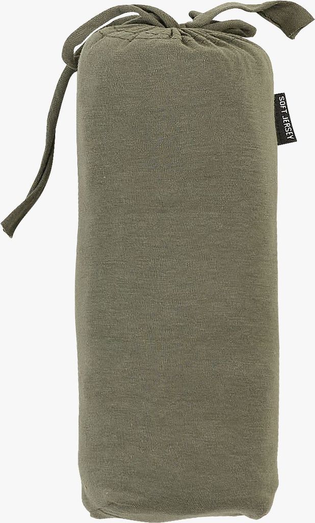 formsydd jersey stretchlaken olivengrønn