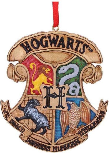 Harry Potter Hogwarts Crest Hanging Ornament 8cm
