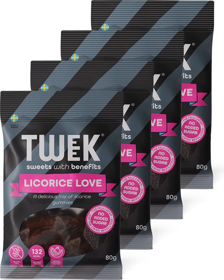 TWEEK Candy - Licorice Love (4x80g)