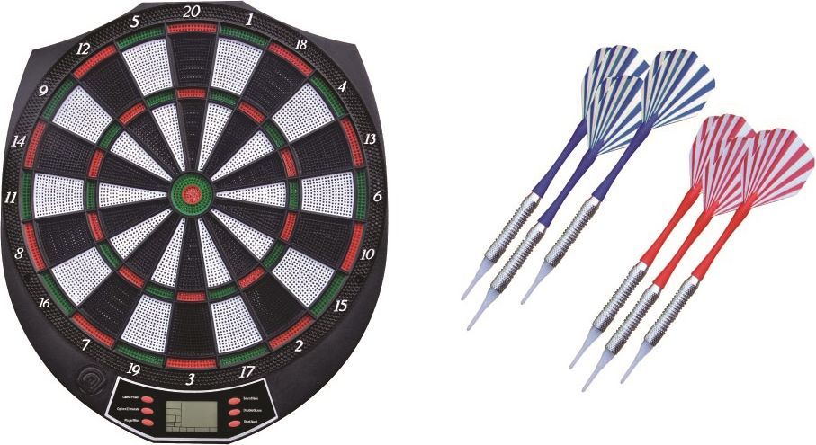 Sport1 Elektronisk Dartspil 38cm m/6 pile